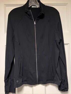Athleta Black Full-Zip Lightweight Jacket